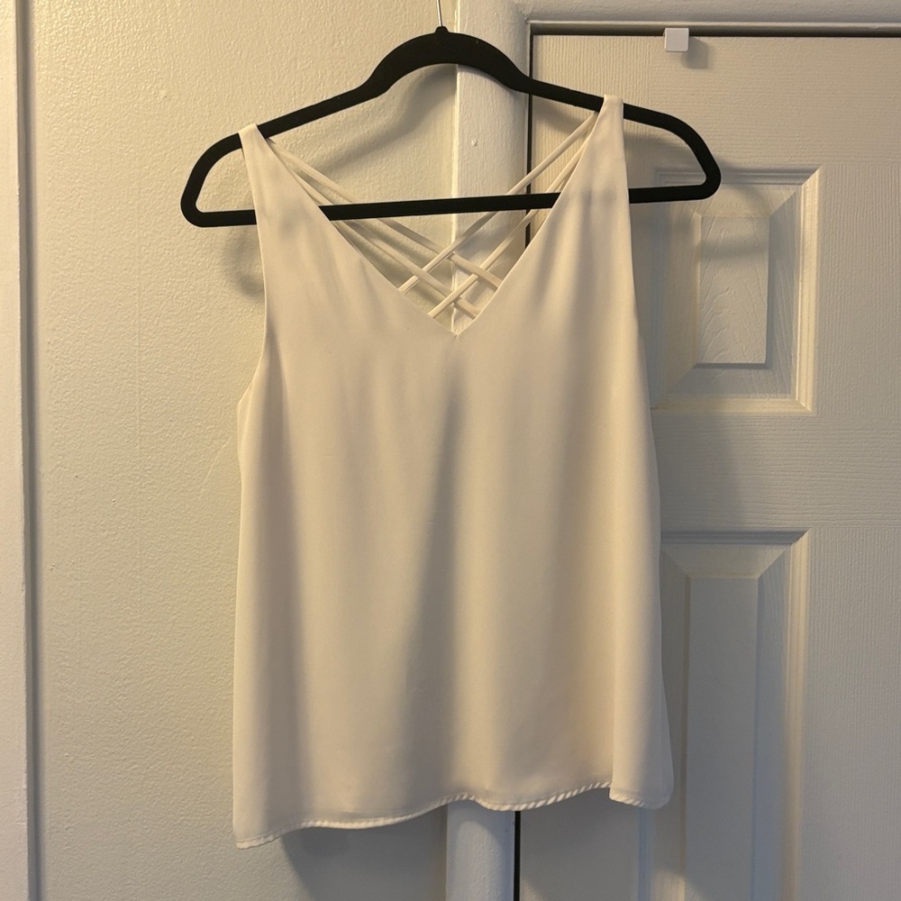 Express White tank blouse